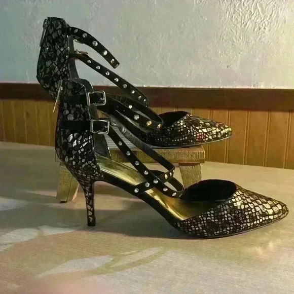 Thalia Sodi Leopard & Snake Print Heels - Picture 3 of 6